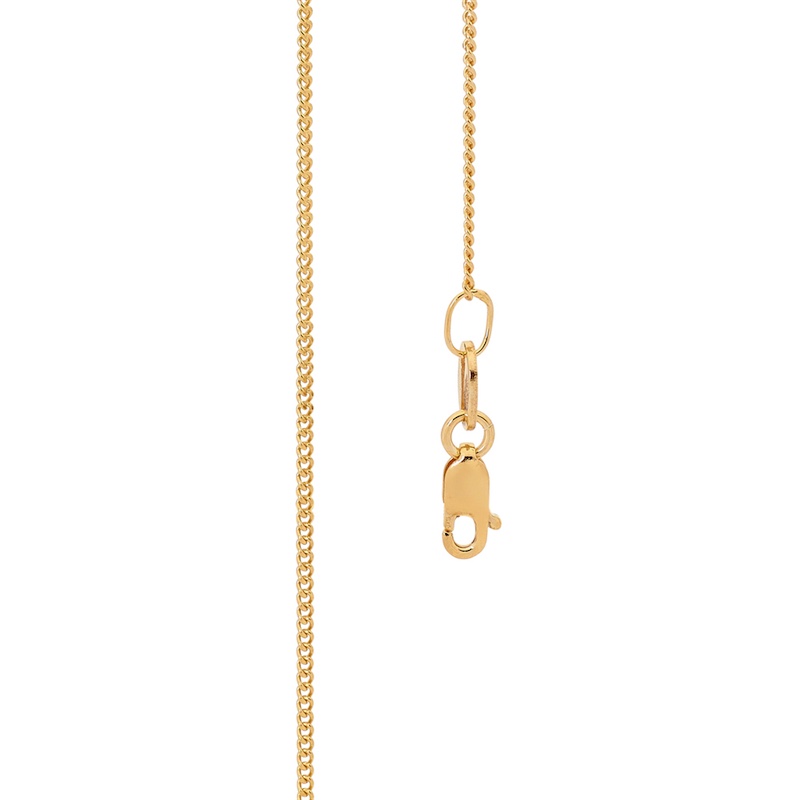 Gold Chain Fine Curb link - 45 cm