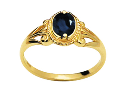 Antique Look Sapphire Ring