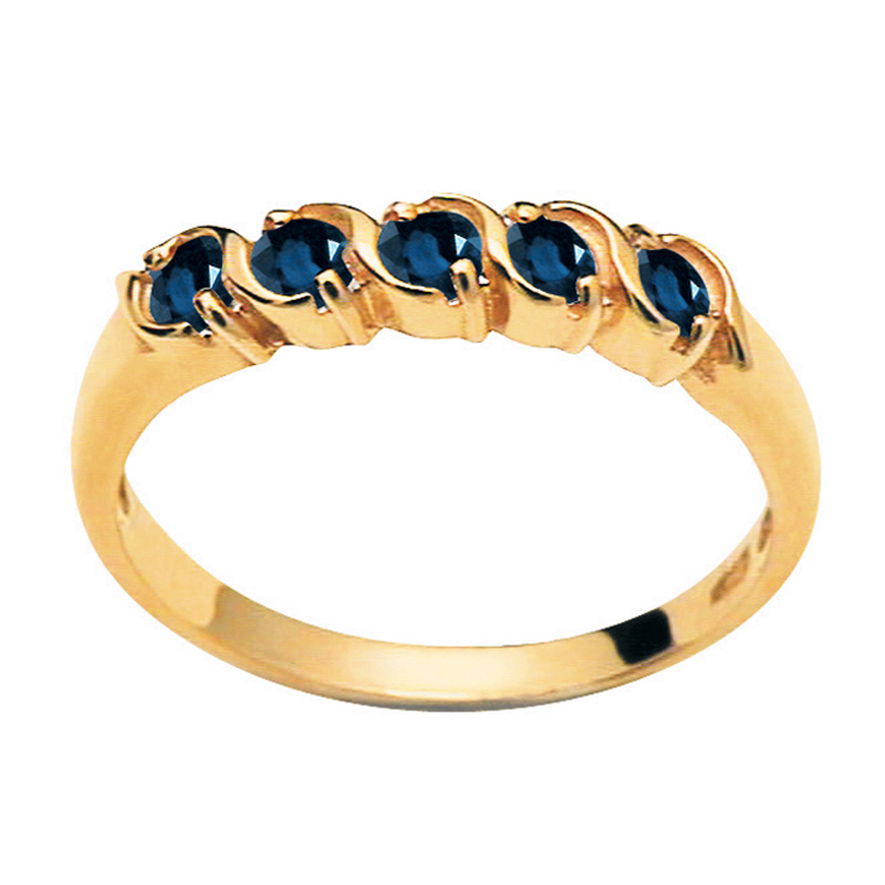 Sapphire Eternity Ring - 5 gems