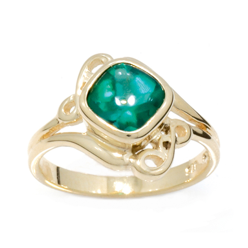Emerald and Gold Ring