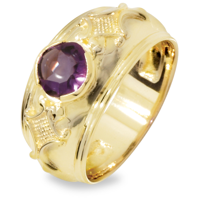Royal Amethyst Florette Ring