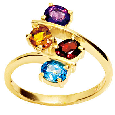 Gemstone Ring - Multi Colour Gemstones