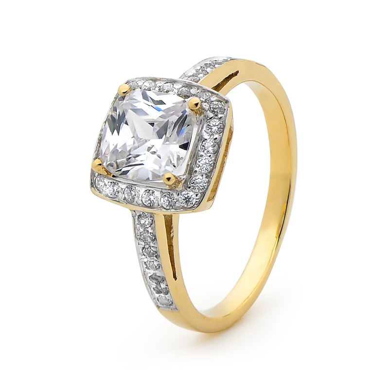 Cubic Zirconia Engagement Style Ring
