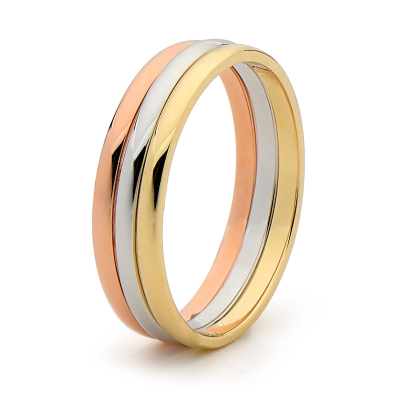 Three Colour Stacker Ring