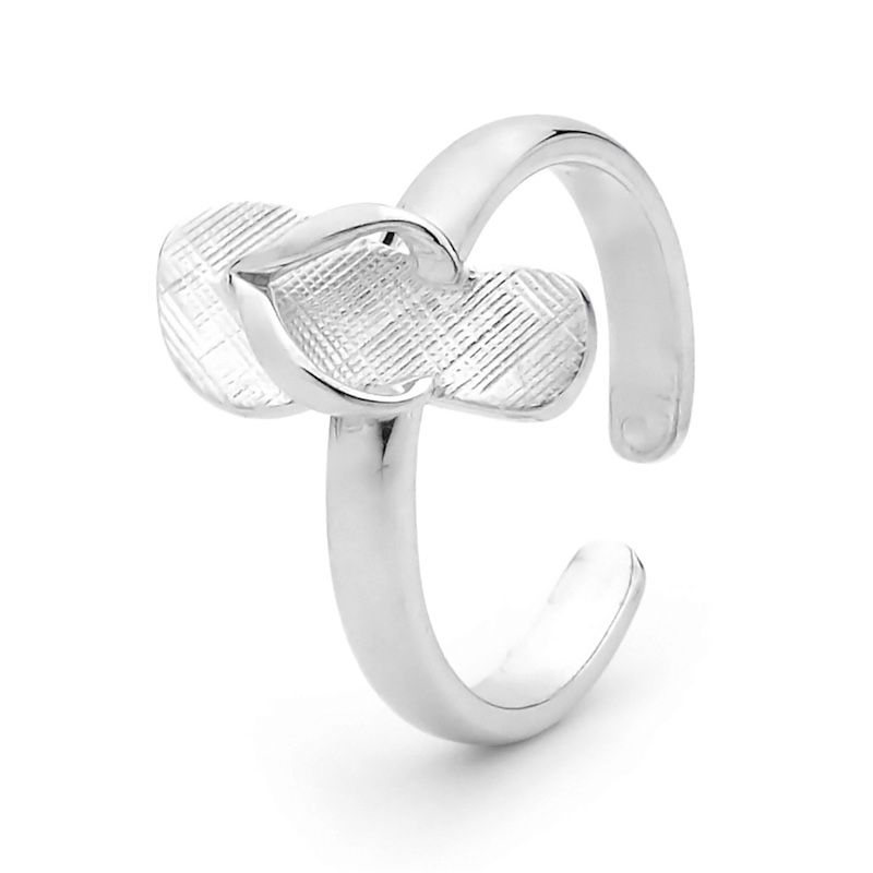 Sterling Silver Thong Toe Ring