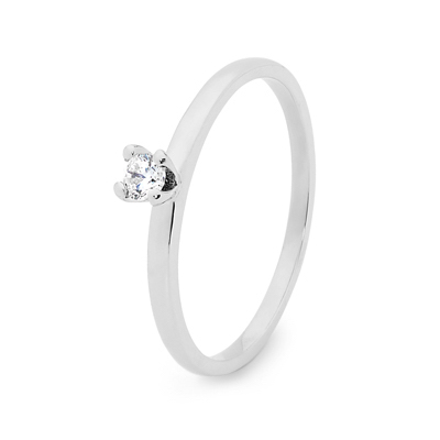Mix &amp; Match Silver Ring with Cubic Zirconia