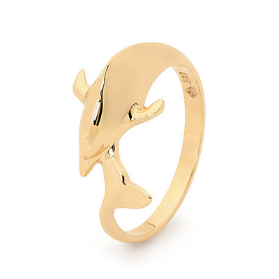 Playful Dolphin Ring