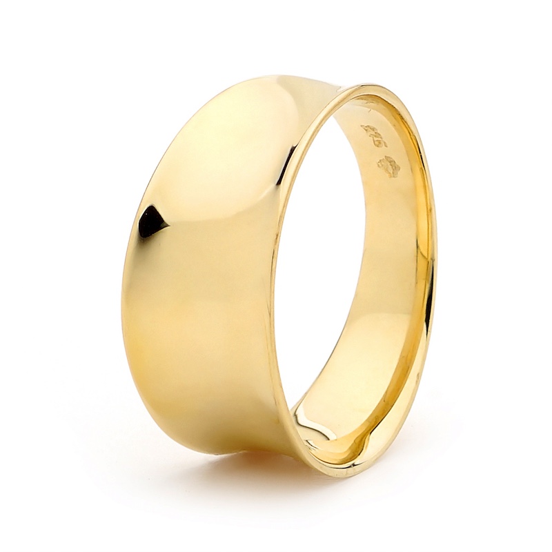 Flared Gold Gypsy Ring