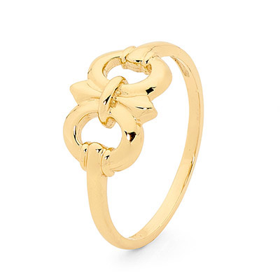 Gold Ring "Fleur d'Lys"
