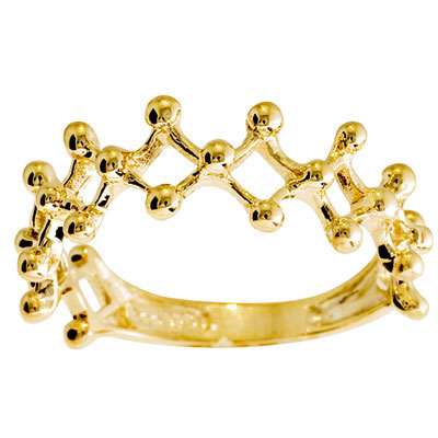 Gold Ring With Balls