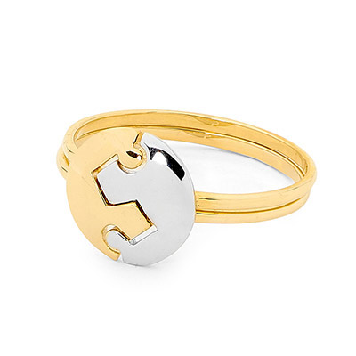 Puzzle Ring - Two Piece Round