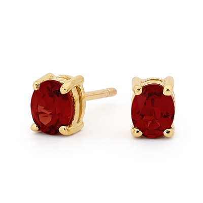 Ruby Stud Earrings "Classic"