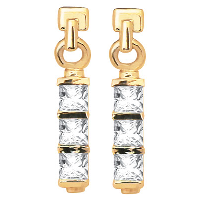 Zirconia Drop Earrings