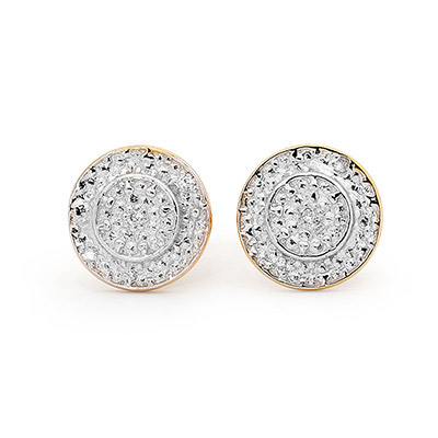 Diamond Encrusted Halo Earrings