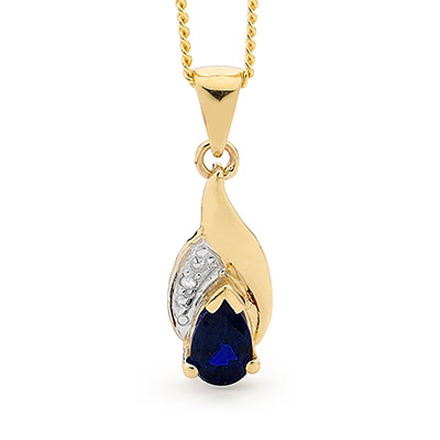 Sapphire and Diamond Pendant