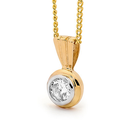 Classic Zirconia Solitair Pendant