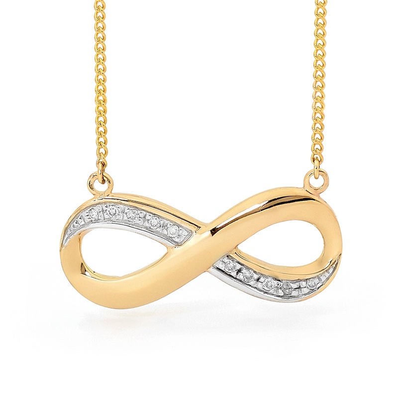 Infinity Necklace with Pave DIA Setting