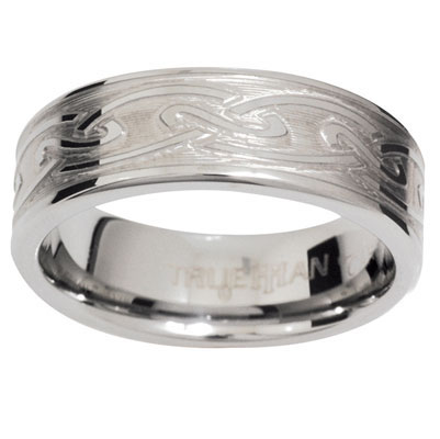 Tungsten Ring &quot;Celtic knots&quot; US size 8