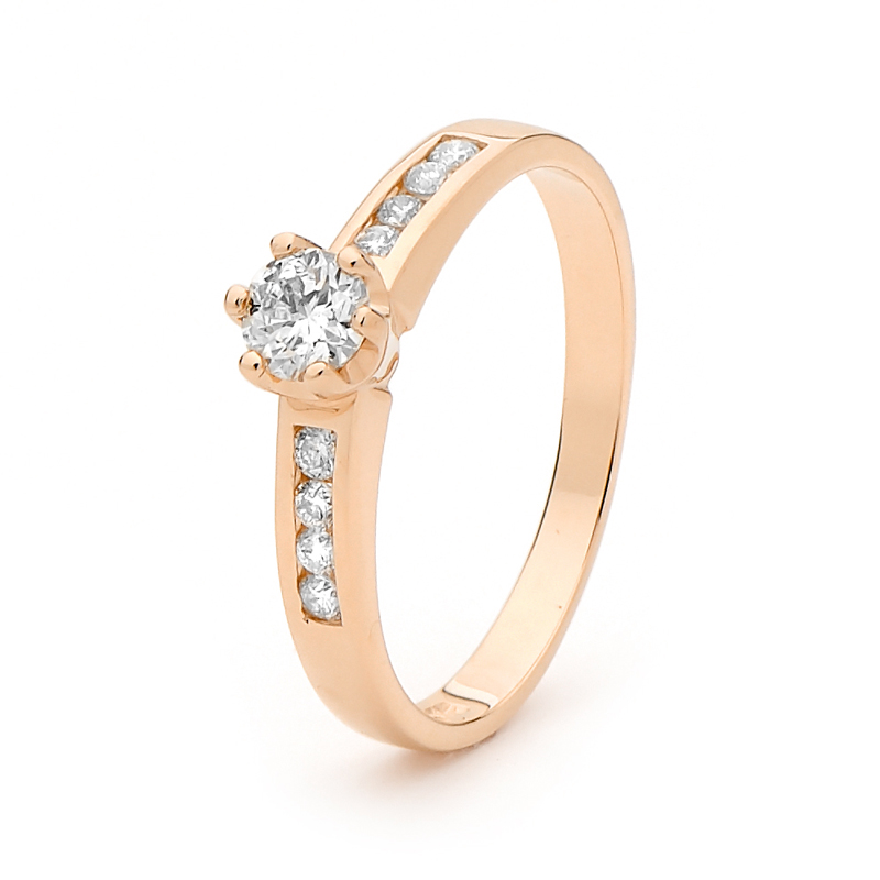 Rose Gold Engagement Ring - June