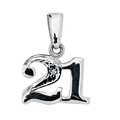 Celebration 21 Pendant - White Gold