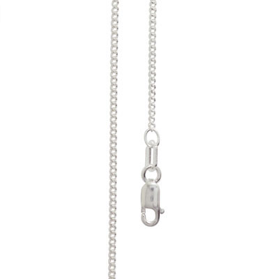 Sterling Silver Curb Link Bracelet - 19 cm