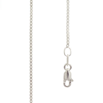 Silver Box Chain Bracelet - 19 cm