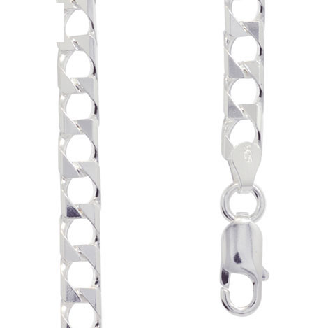 Heavy Silver Necklace - 45 cm