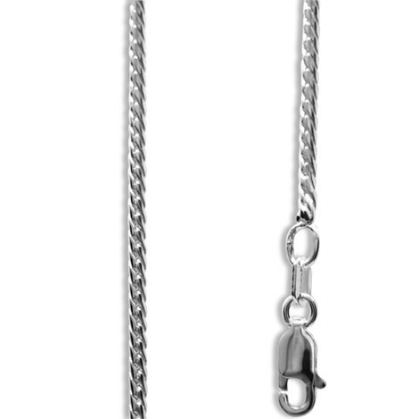 Silver Snake Chain Necklace - 40 cm