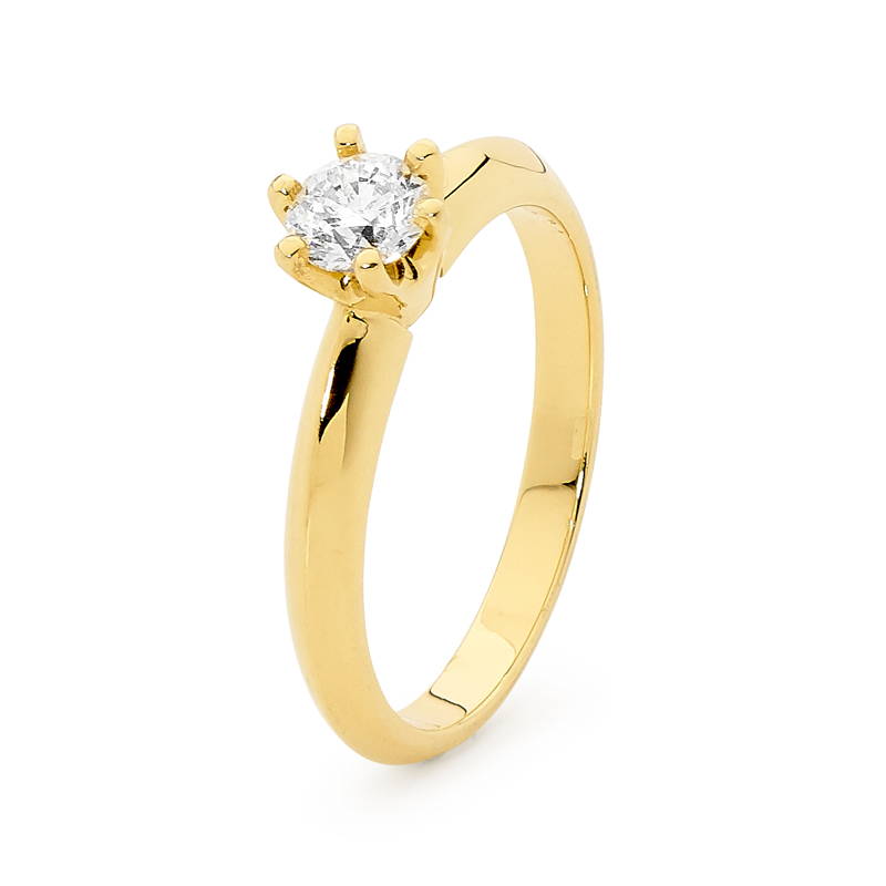 Engagement Ring - 0.50 Carat - Yellow Gold