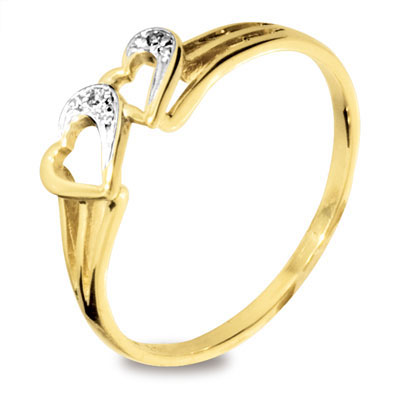 Diamond Set Love Ring