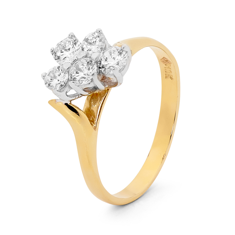 Cubic Zirconia Engagement Style Ring