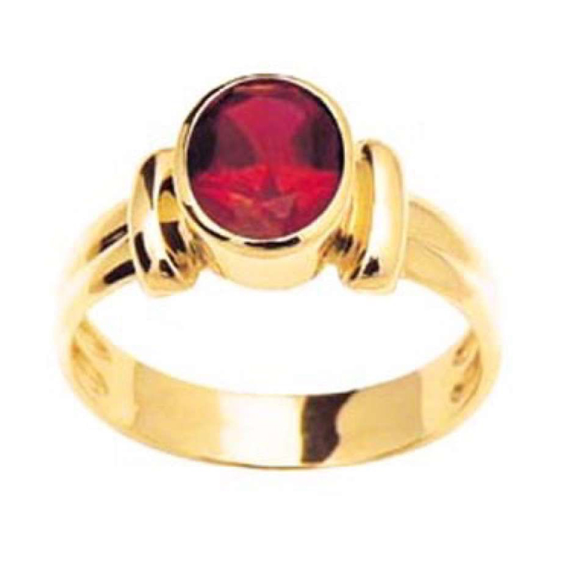 Classic French Bezel Ruby Ring