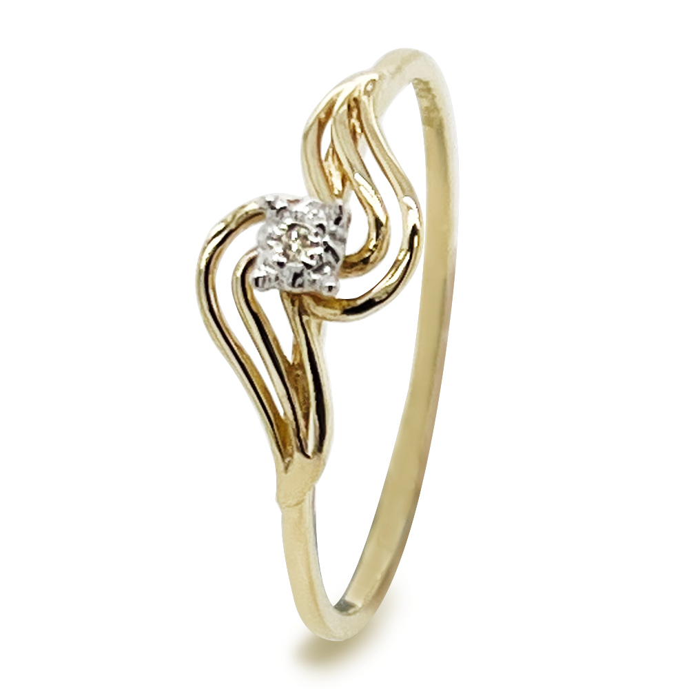 Diamond Set Love Ring