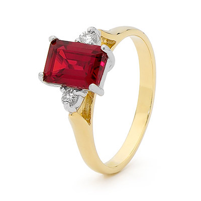 Ruby and Diamond Dress Ring (U)