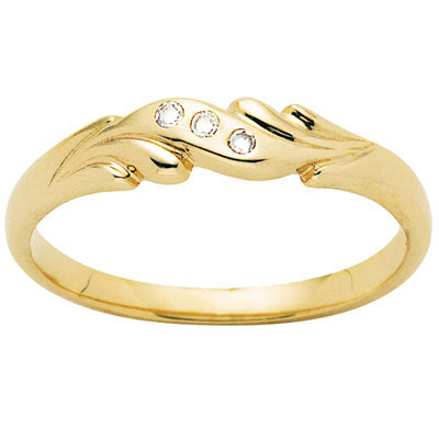 Three Diamond love ring