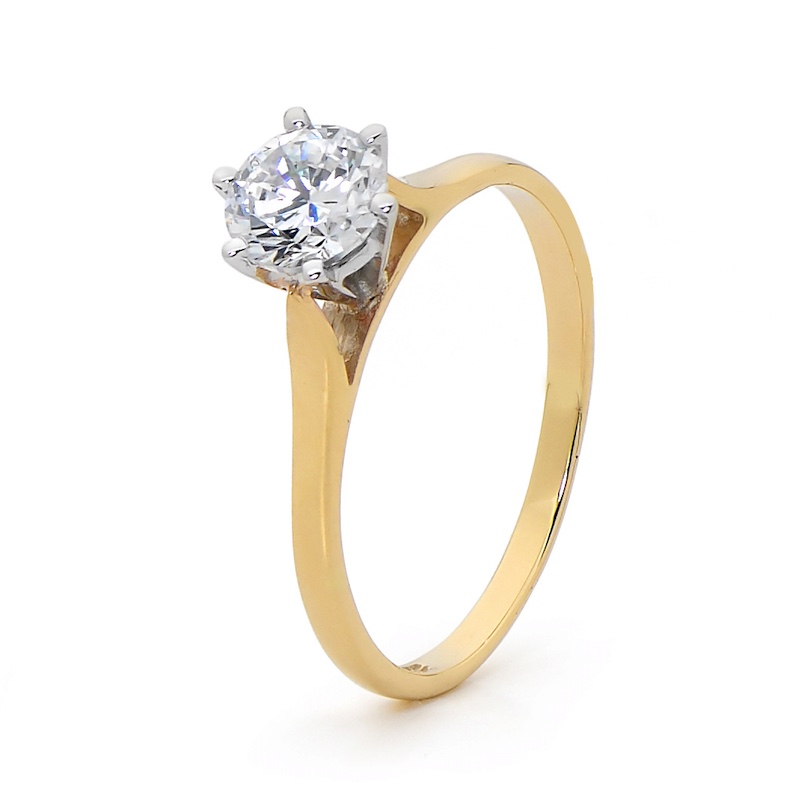 One Carat Cubic Zirconia - Engagement Ring Style