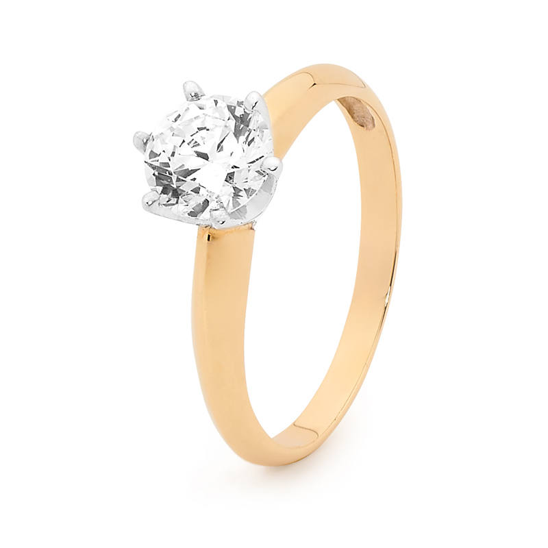 Cubic Zirconia Ring - One Carat Gem