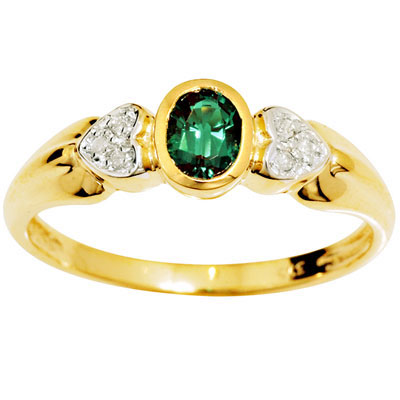 Emerald and Diamond Ring