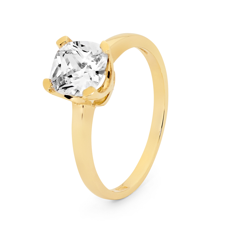 Zirconia Solitaire Ring