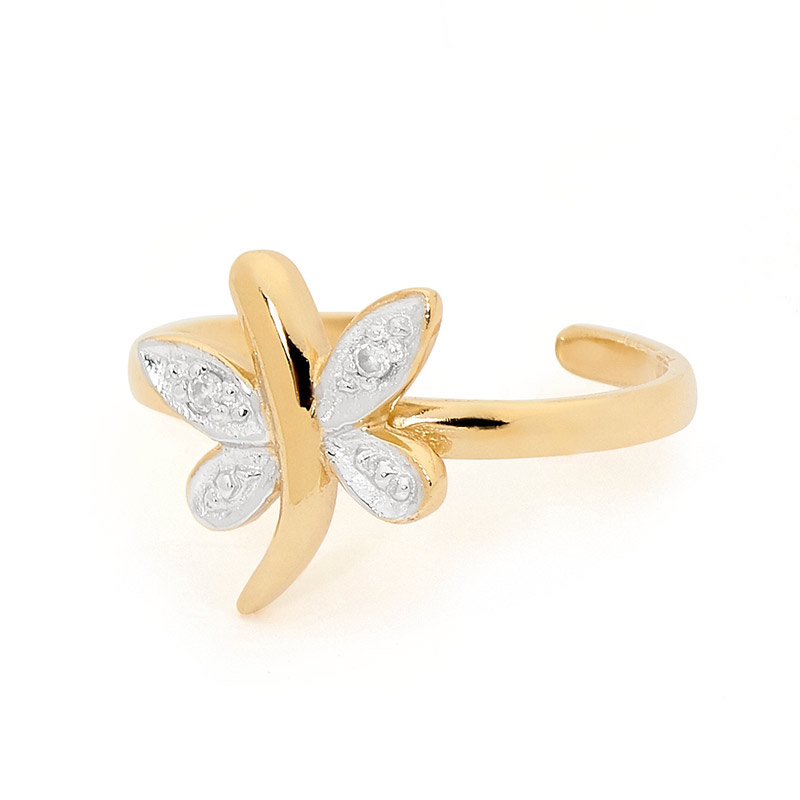 Ladies Dragonfly Toe Ring