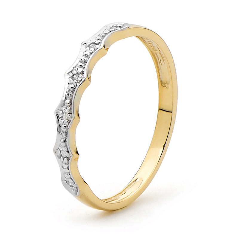 Diamond Set Yellow Gold Ring