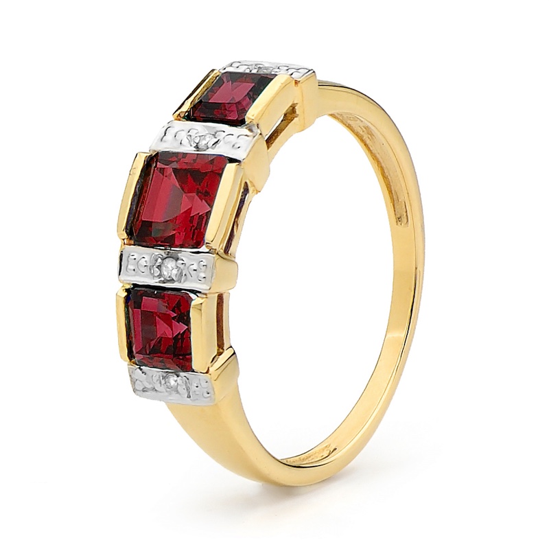 Royal Ruby and Diamond Anniversary Ring (S)