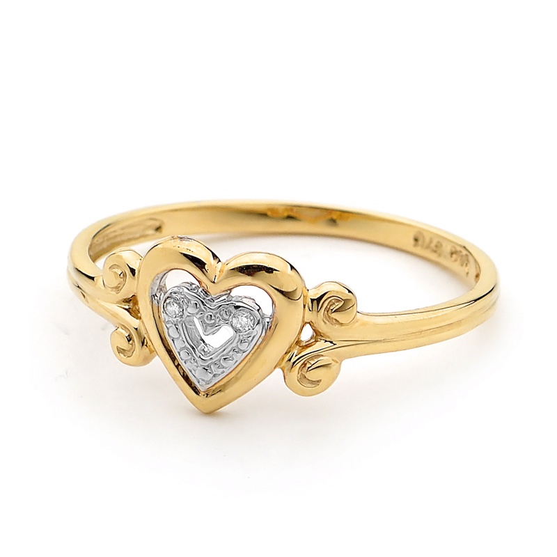 Diamond Set Love Ring