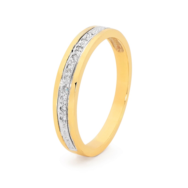 10 Diamond Gold Ring Band