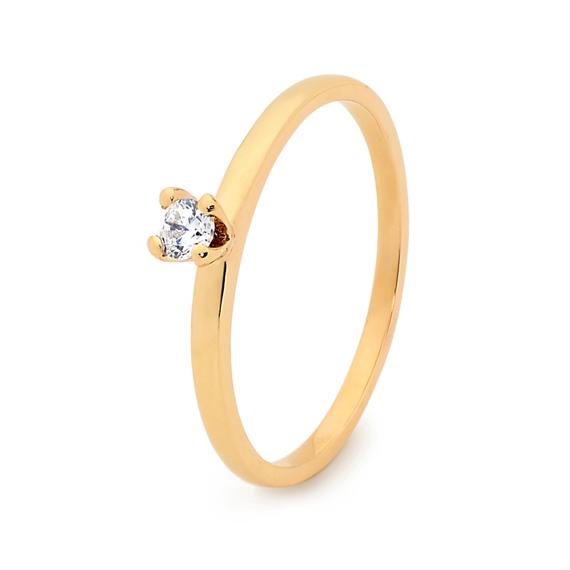 Stackable Fun Ring with Cubic Zirconia