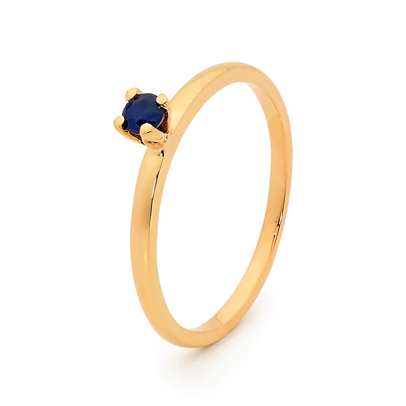 Stackable Fun Ring with Sapphire