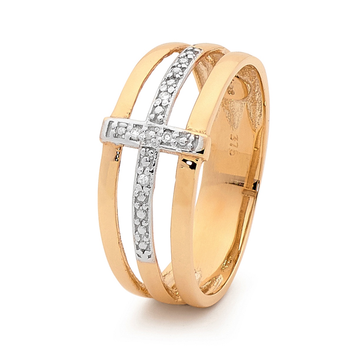 Faith in the Cross Diamond Ring