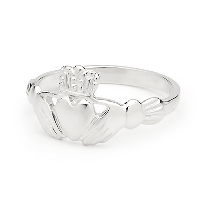 Sterling silver Irish Claddagh ring