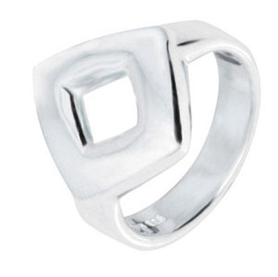 Silver fashion ring