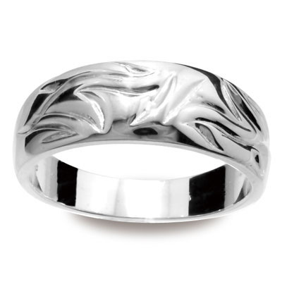 Sterling Silver Ring &quot;Bark texture&quot;
